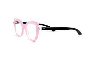 Toronto Cat Eye Pink/ White /Black Wood Reading Glasses