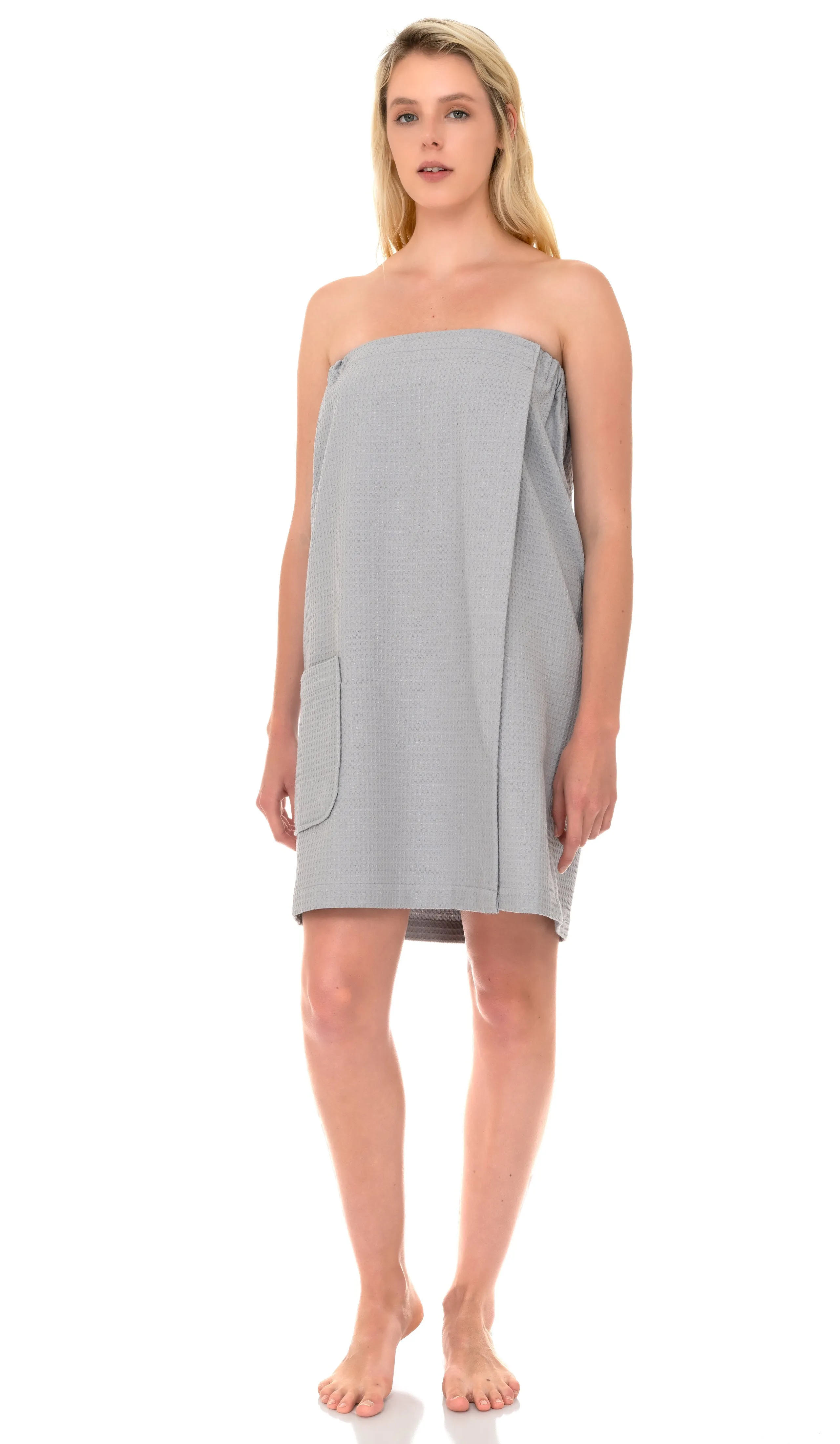 TowelSelections Women’s Wrap, Shower and Bath Waffle Spa Cover-up