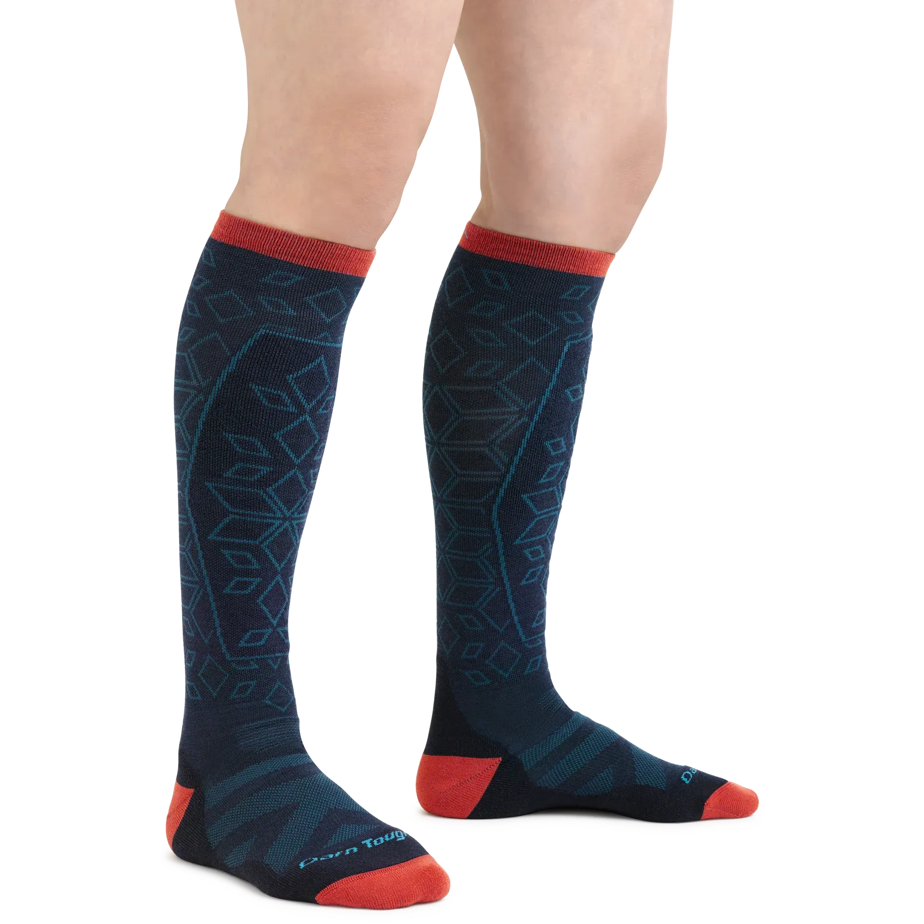 Traverse Over-the-Calf Lightweight Ski & Snowboard Sock w/ Cushion & Padded Shin (Women's) - D8022W