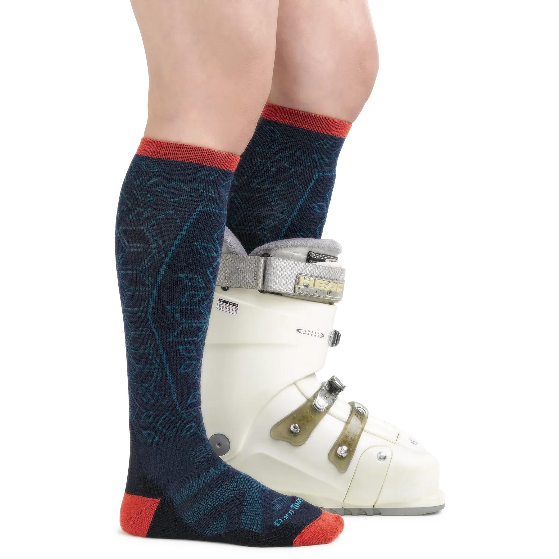 Traverse Over-the-Calf Lightweight Ski & Snowboard Sock w/ Cushion & Padded Shin (Women's) - D8022W