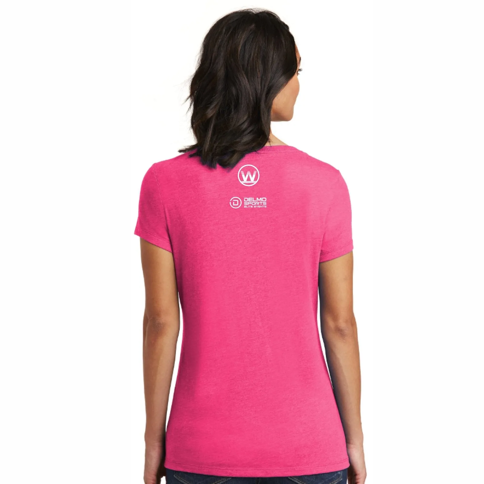 Tri the Wildwoods Women's SS Ringspun Tee -Fucshia Frost - LCP