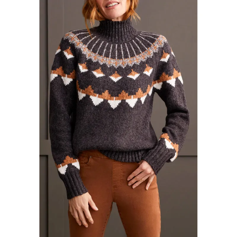 Tribal Long Sleeve Intarsia Sweater