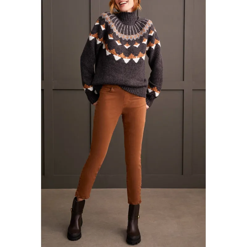 Tribal Long Sleeve Intarsia Sweater