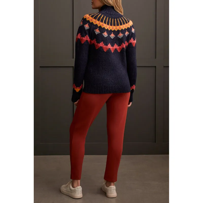 Tribal Long Sleeve Intarsia Sweater