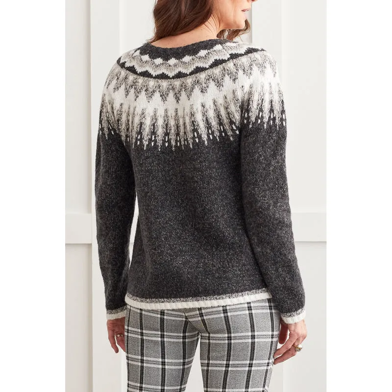 Tribal Long Sleeve Intarsia Sweater