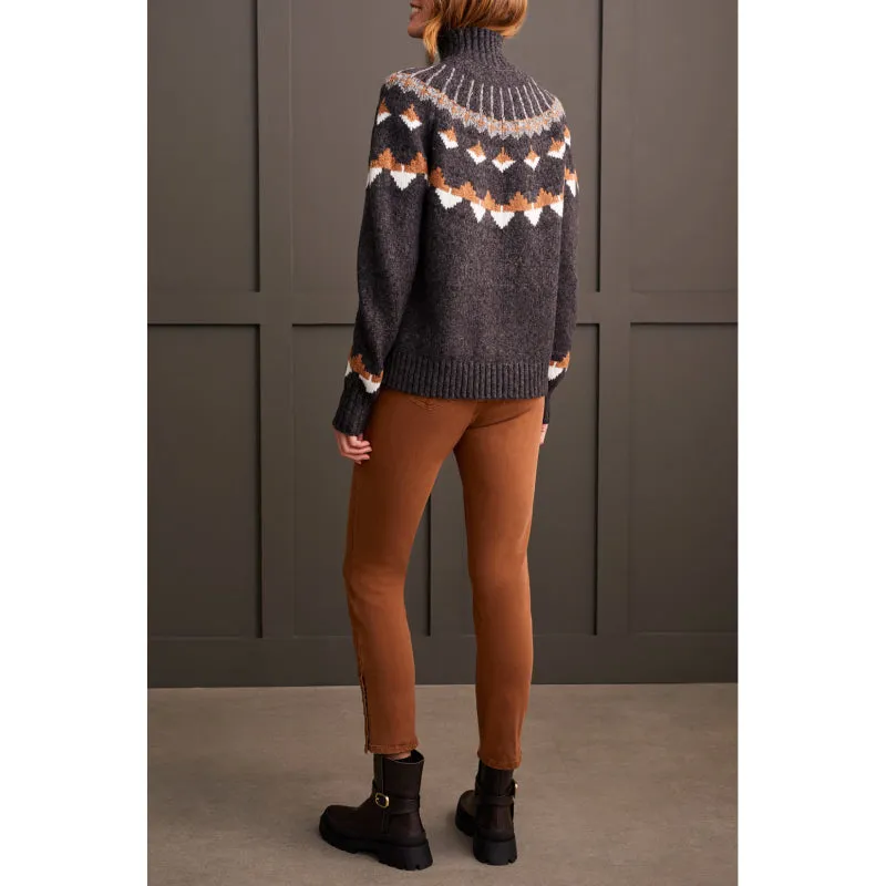 Tribal Long Sleeve Intarsia Sweater