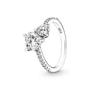 Two Heart Stone Ring