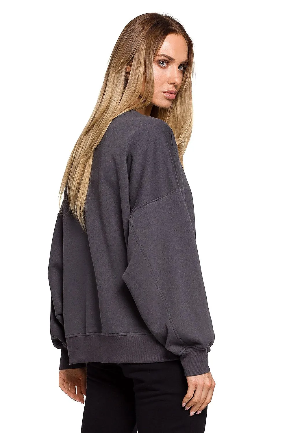 Unique Print Oversized Sweatshirt