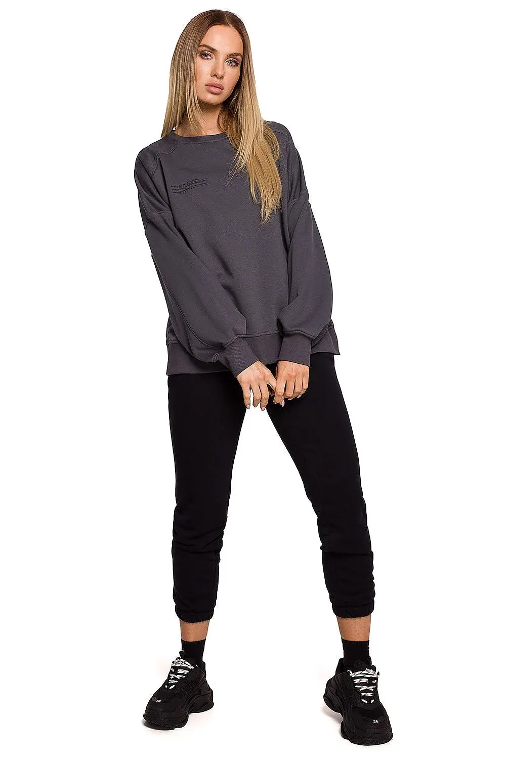 Unique Print Oversized Sweatshirt