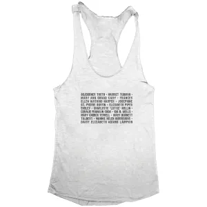 UNSUNG SUFFRAGISTS Women's Racerback