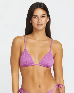 V Baby Slide Triangle Bikini Top - IRIS PURPLE