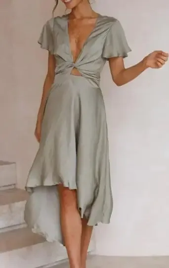 V-neck Dress