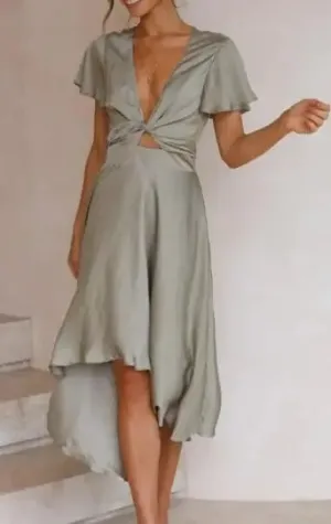 V-neck Dress