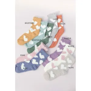 Valentine's Heart Socks Fuzzy Socks