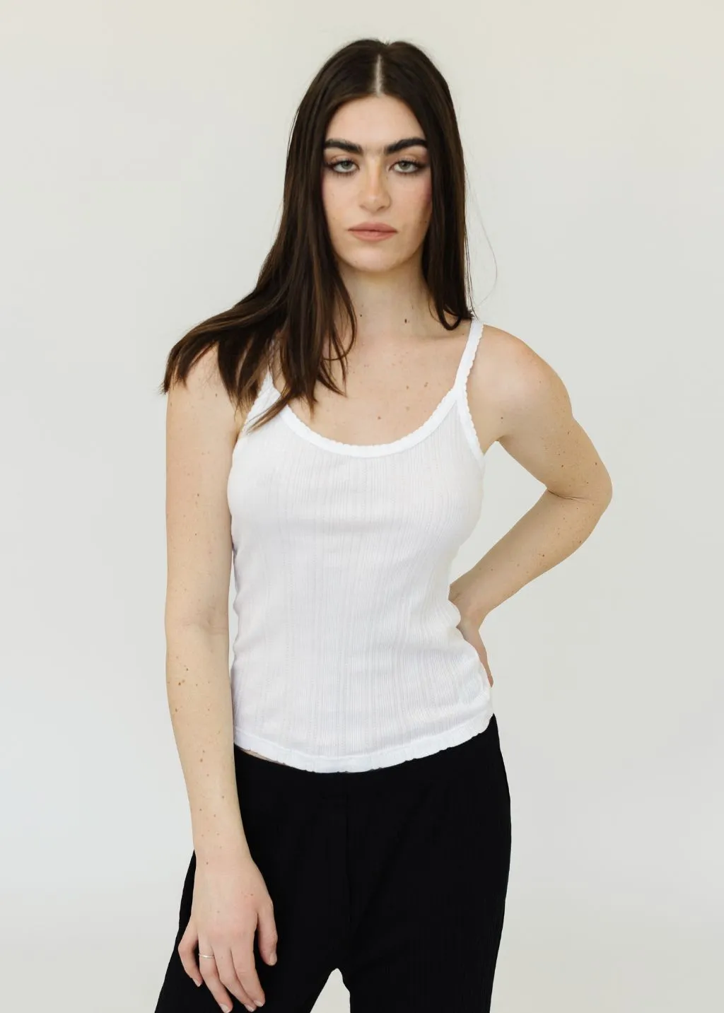 Velvet Iniku Tank in White