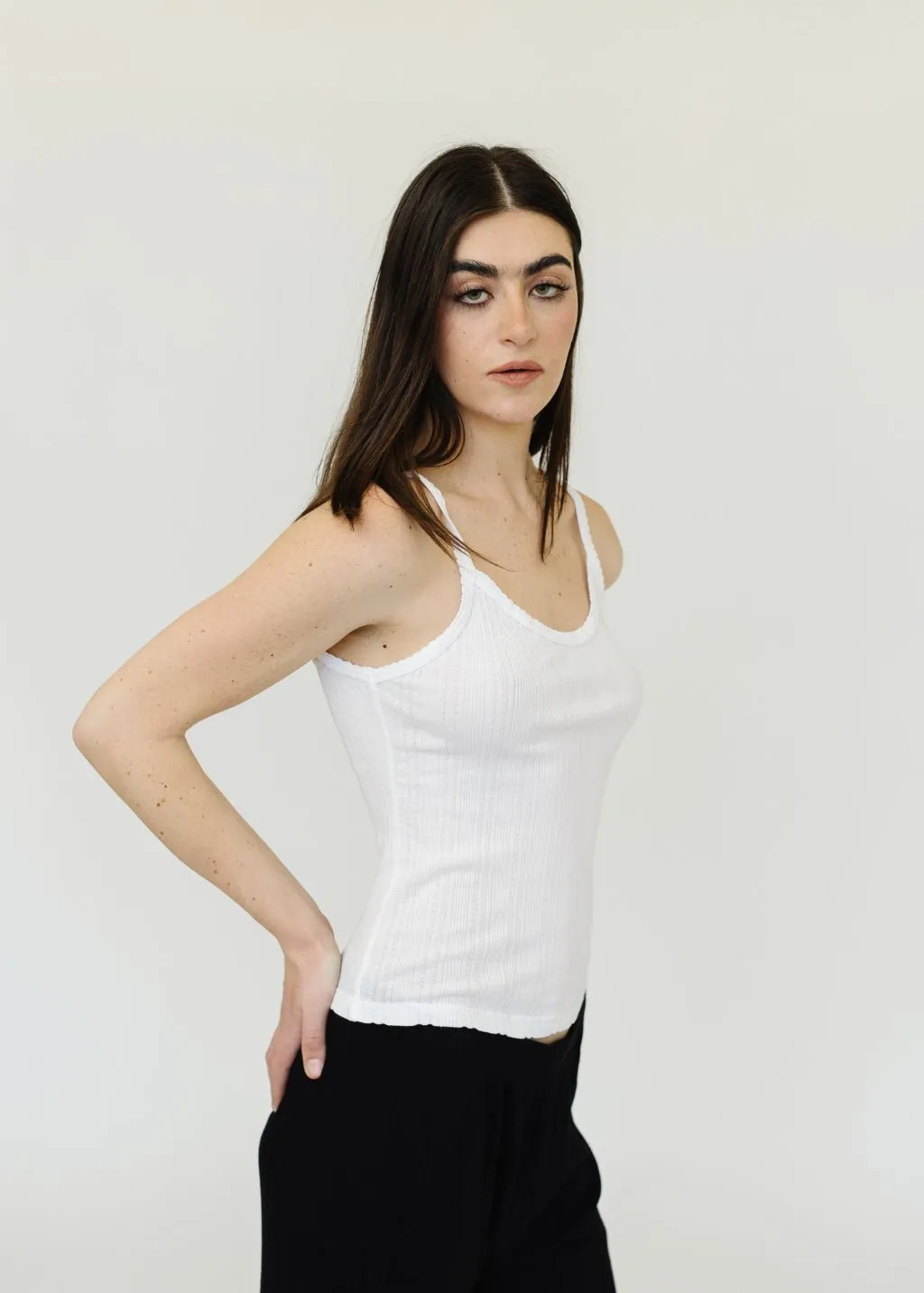 Velvet Iniku Tank in White