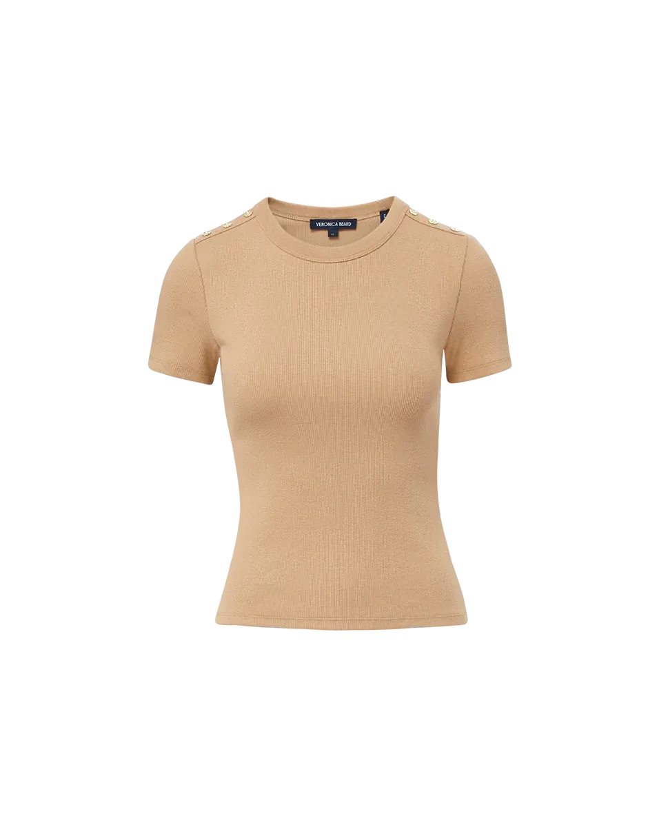 VERONICA BEARD Draya Ribbed Tee