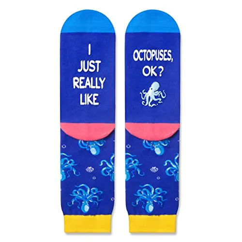 Versatile Octopus Gifts, Unisex Octopus Socks for Women and Men, All-occasion Octopus Gifts Ocean Socks
