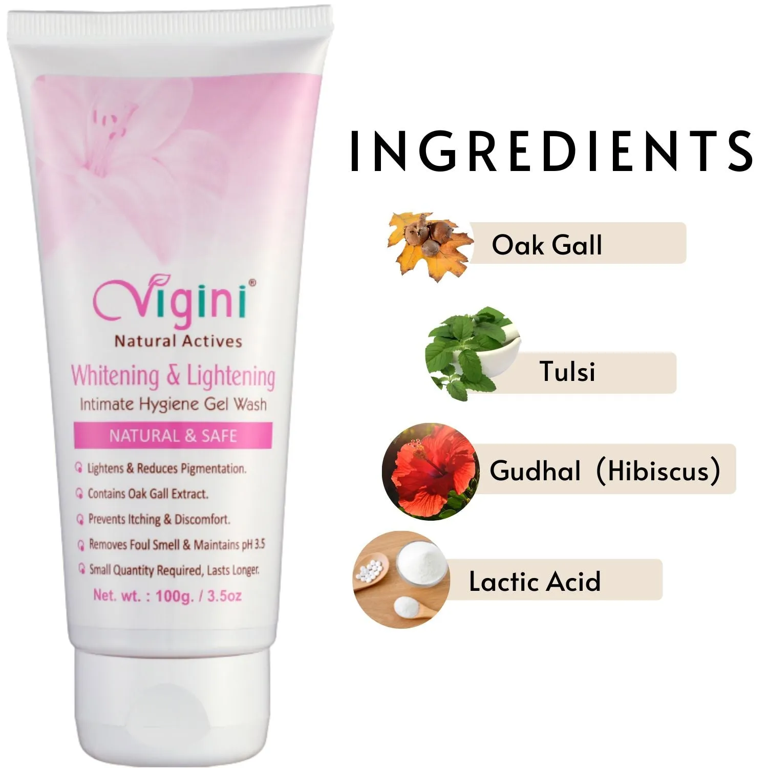 Vigini Whitening Lightening Feminine Hygiene Gel Wash