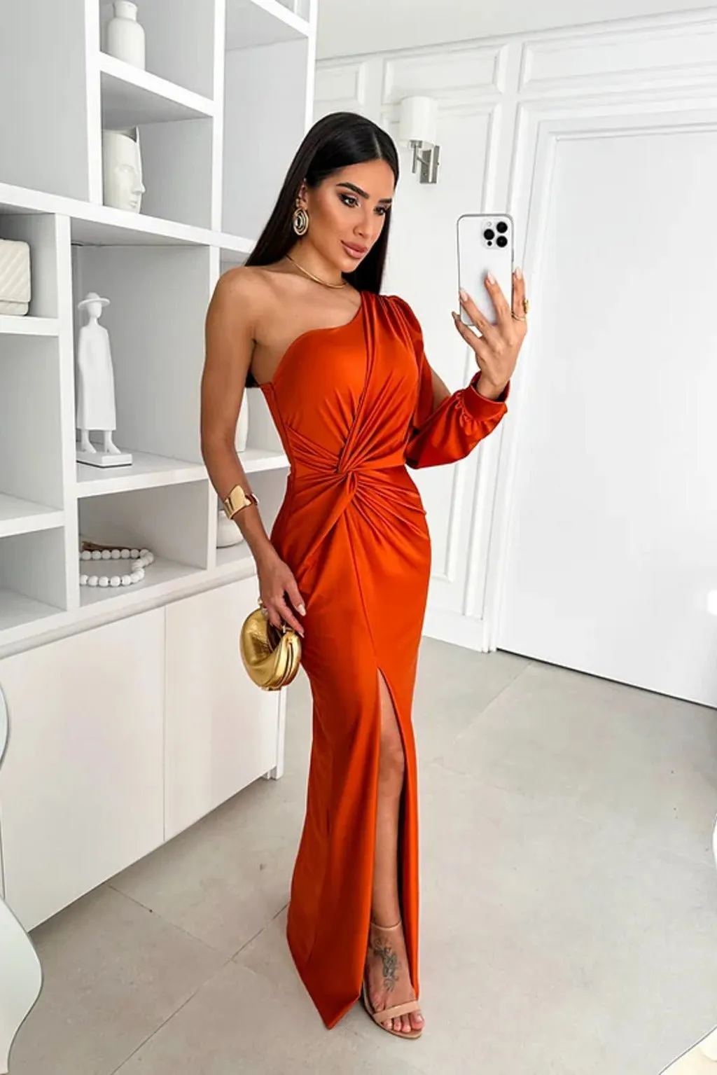 Violeta® | Elegant Maxi Dress Made Of Flowing Fabric