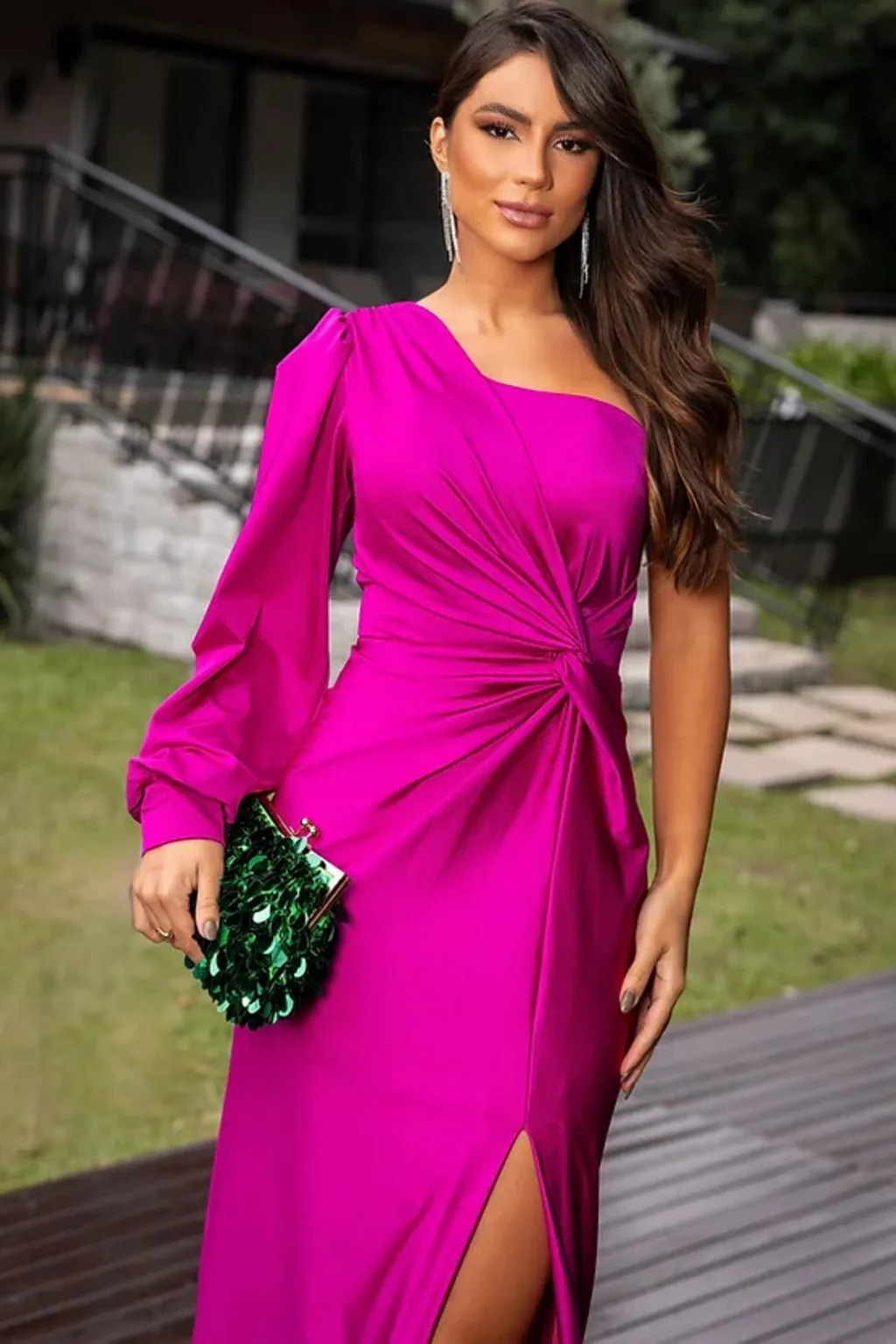Violeta® | Elegant Maxi Dress Made Of Flowing Fabric