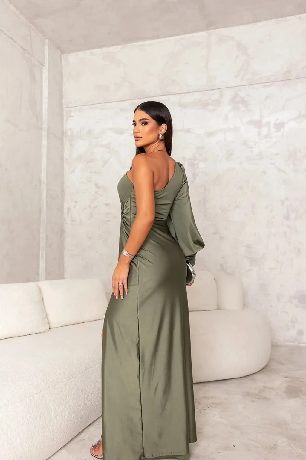 Violeta® | Elegant Maxi Dress Made Of Flowing Fabric