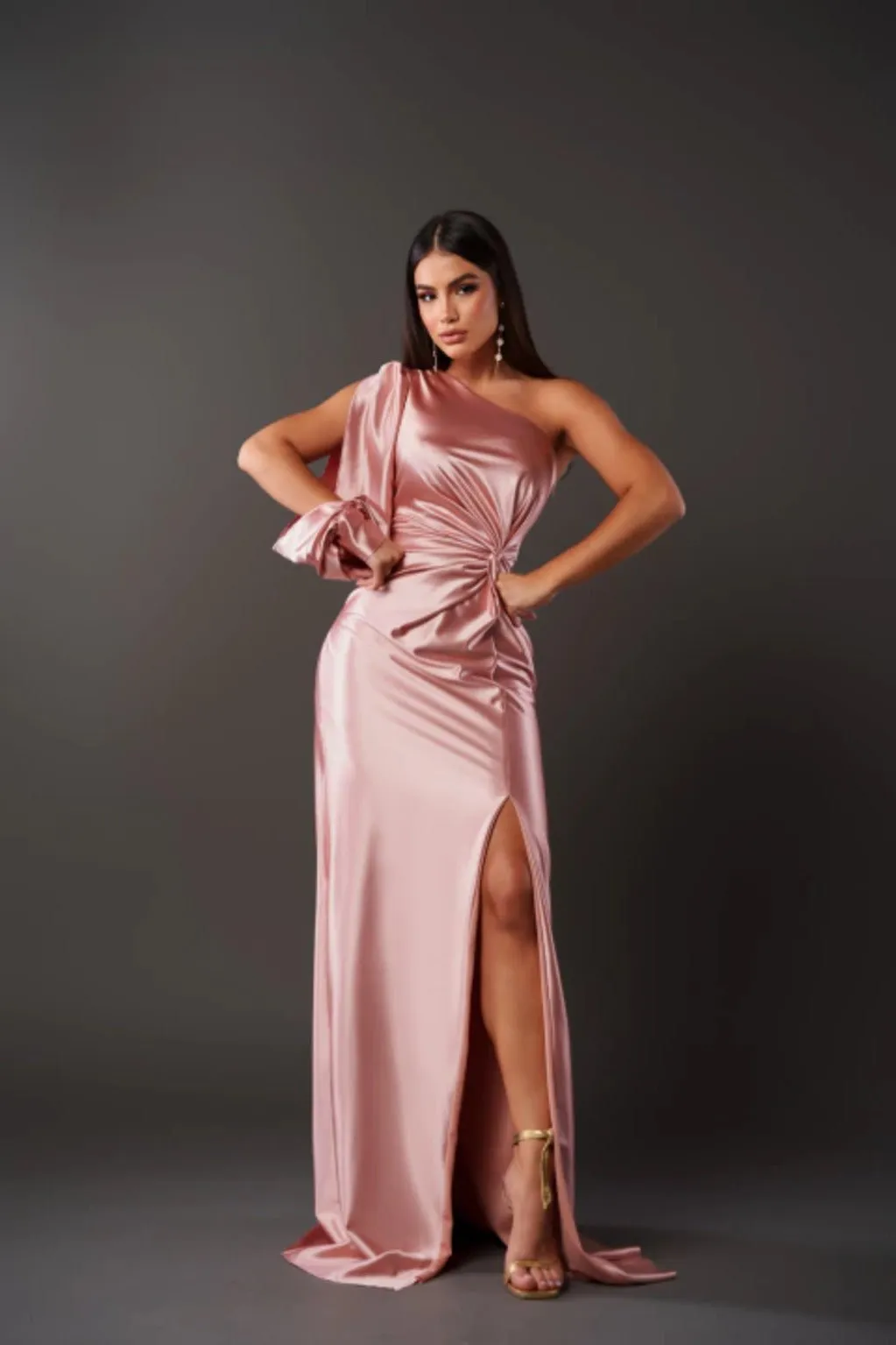Violeta® | Elegant Maxi Dress Made Of Flowing Fabric