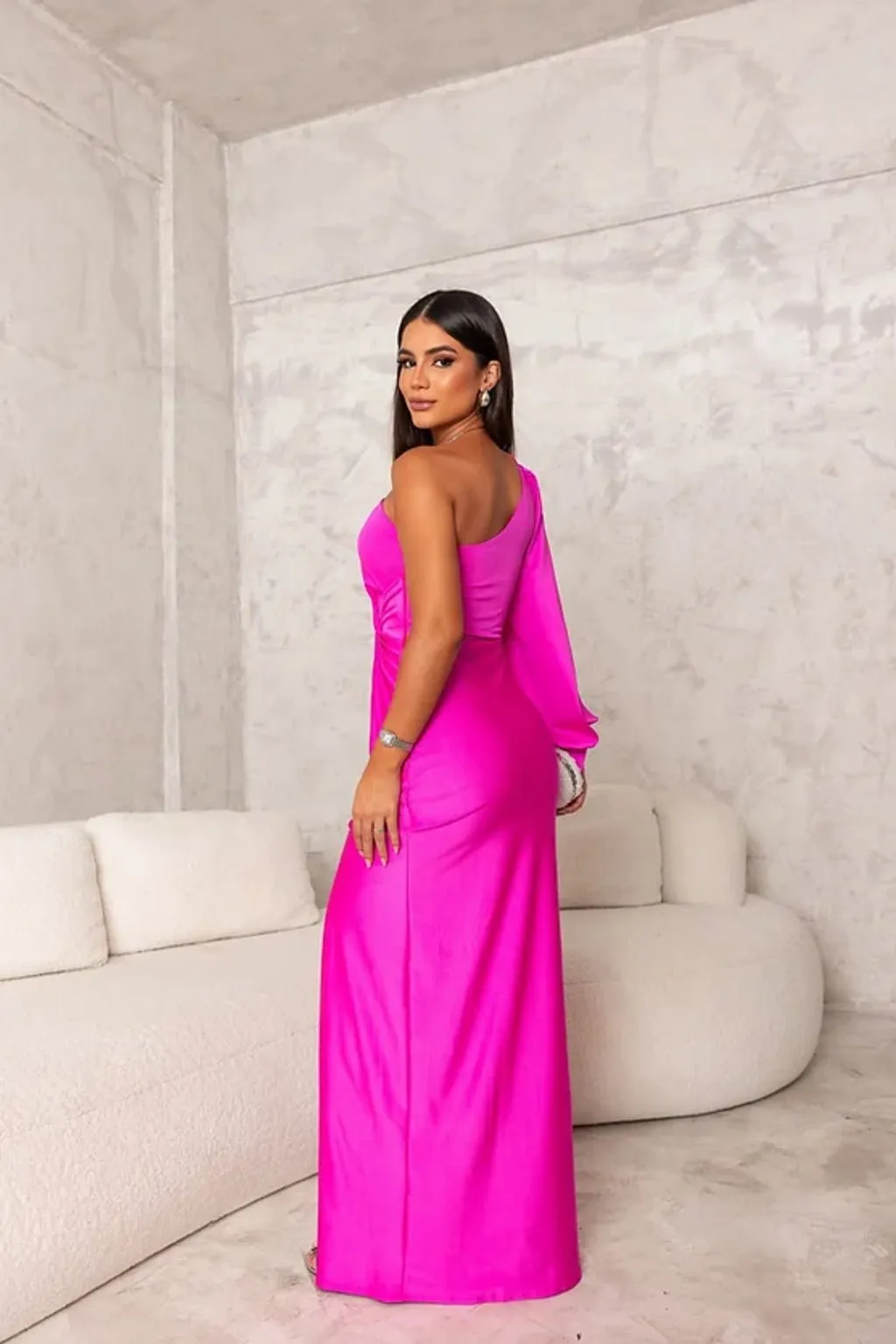 Violeta® | Elegant Maxi Dress Made Of Flowing Fabric