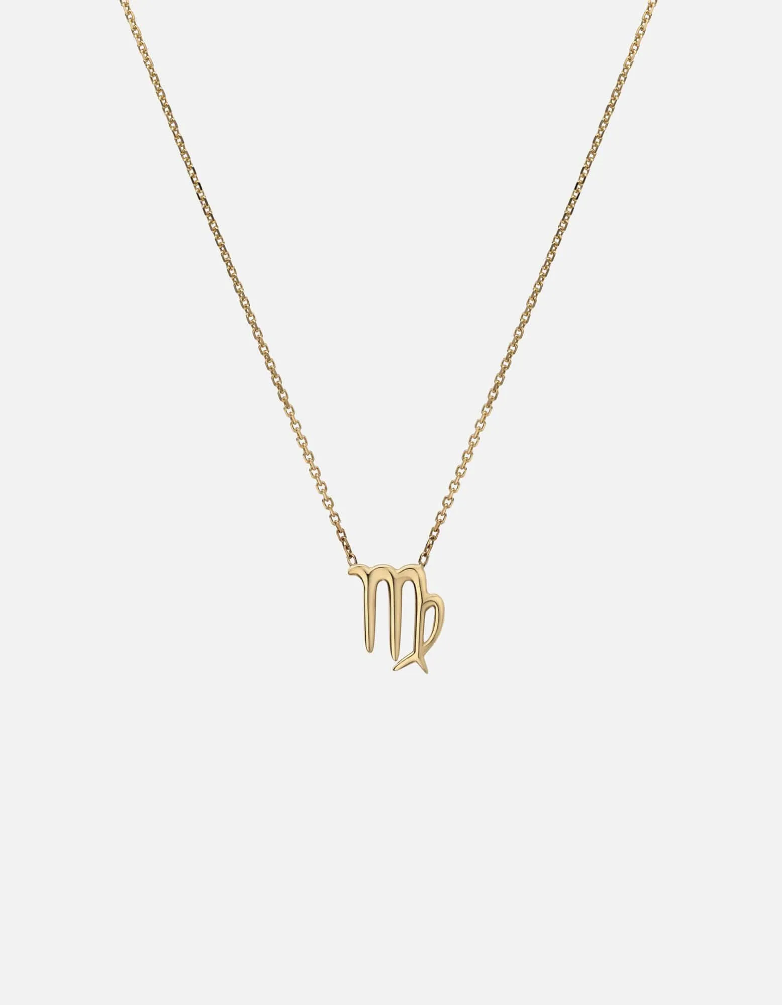 Virgo Astro Pendant Necklace, 14k Gold