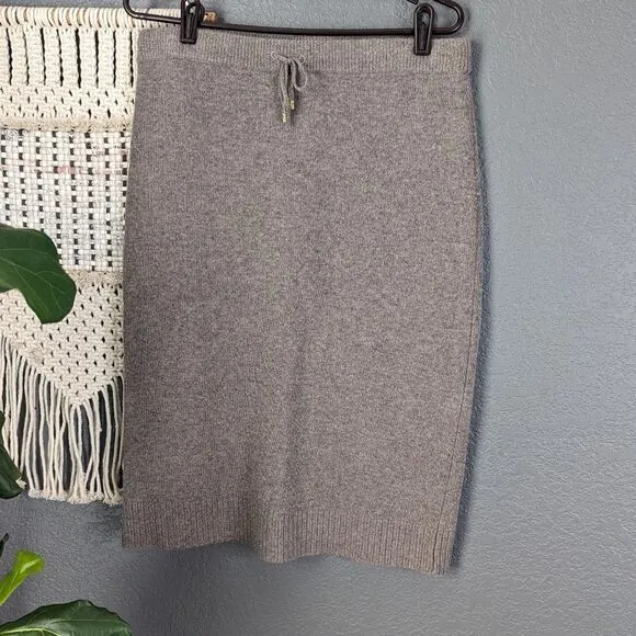 W By Worth Knit Wool Skirt Womens Medium Retail $228