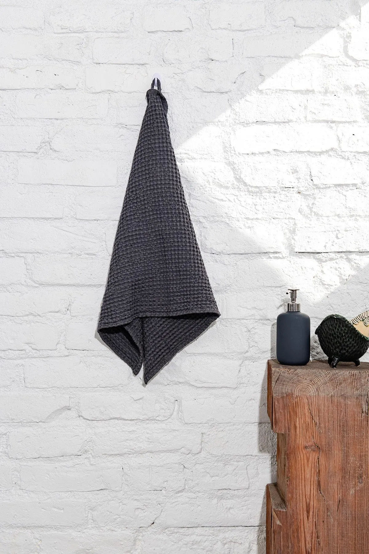 Waffle Linen Hand Towel | Multiple Colours