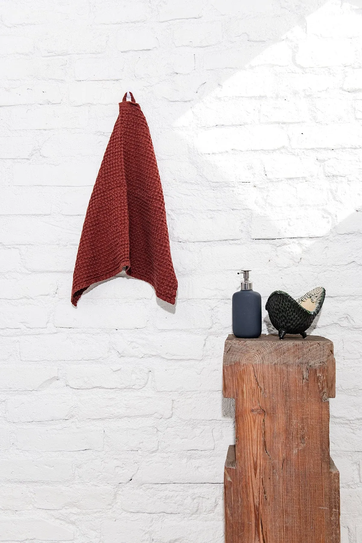 Waffle Linen Hand Towel | Multiple Colours