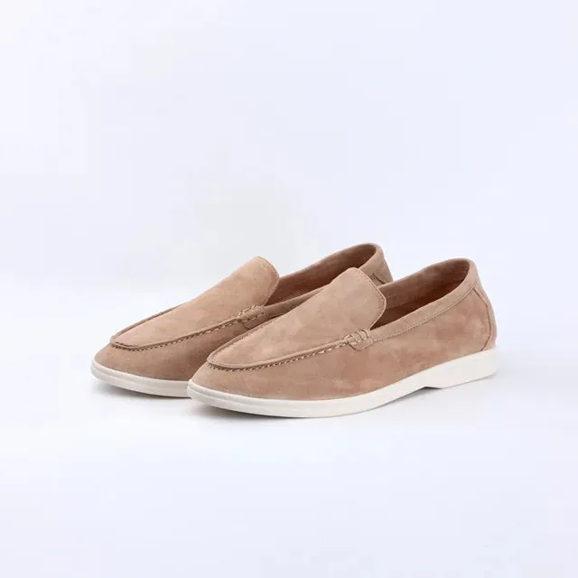 WalkCharm Männer Mocasines Sommer Slipper aus Wildleder
