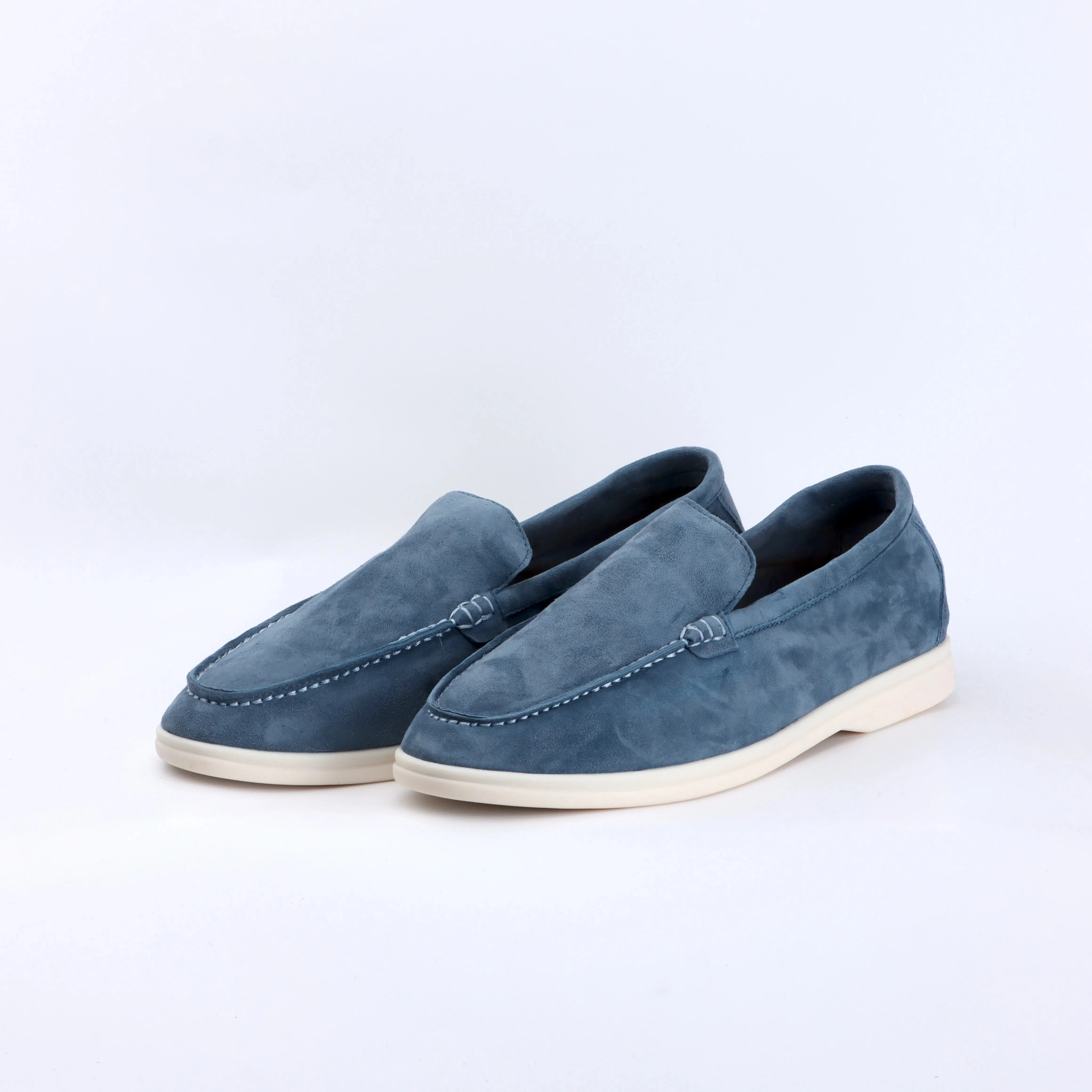 WalkCharm Männer Mocasines Sommer Slipper aus Wildleder