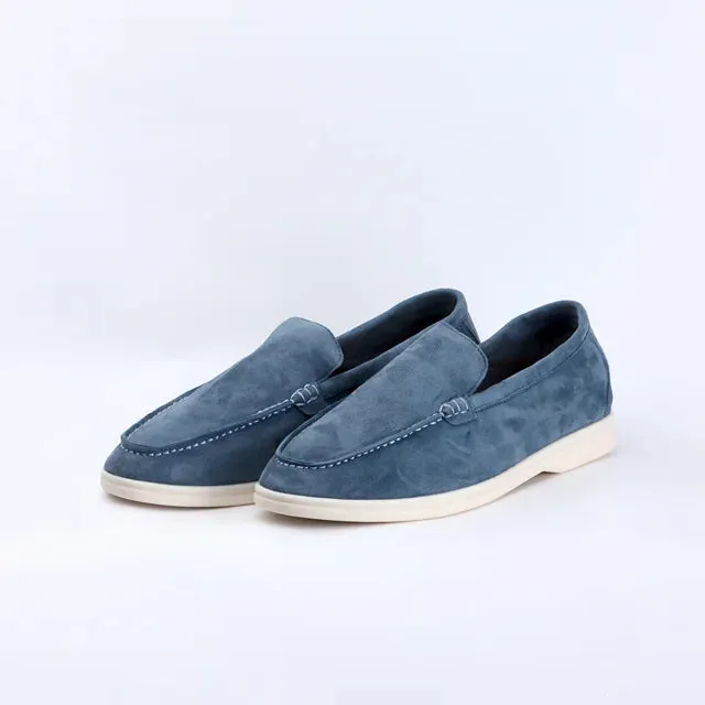WalkCharm Männer Mocasines Sommer Slipper aus Wildleder