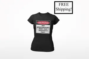 Warning Rant Taxation is Theft Women's Triblend Shirt