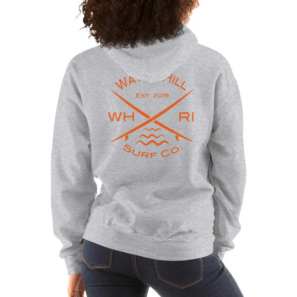 Watch Hill 'Surf Co.’ Unisex Hoodie - (Orange)