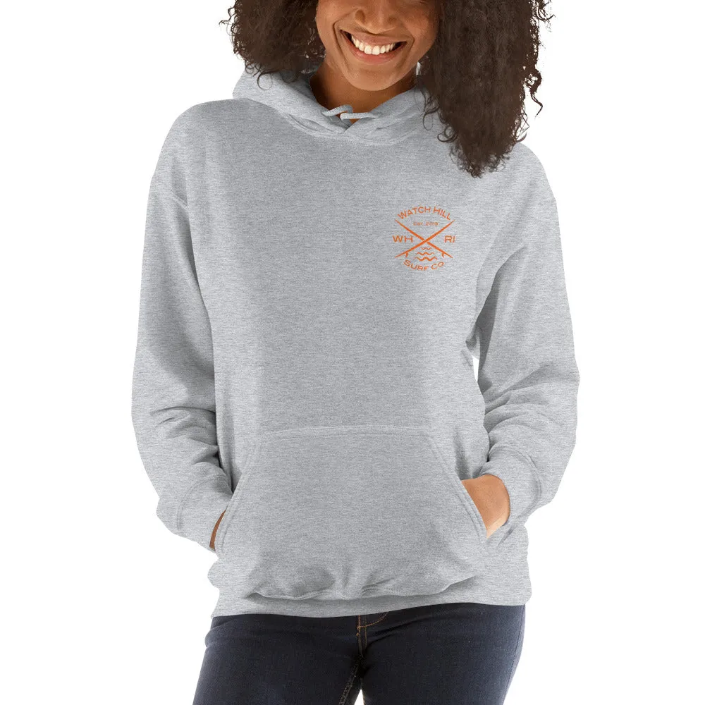 Watch Hill 'Surf Co.’ Unisex Hoodie - (Orange)