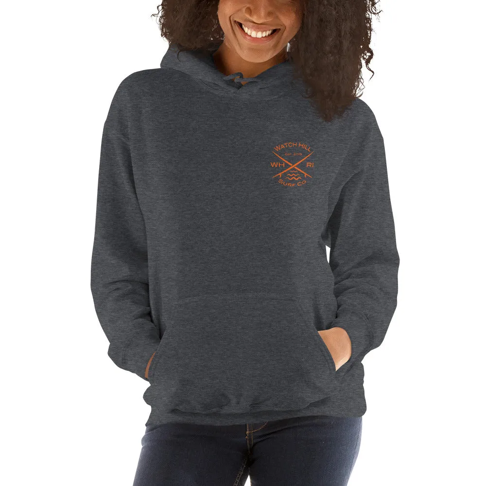 Watch Hill 'Surf Co.’ Unisex Hoodie - (Orange)