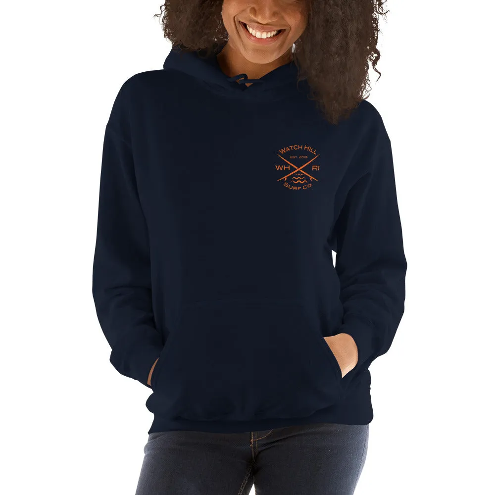 Watch Hill 'Surf Co.’ Unisex Hoodie - (Orange)