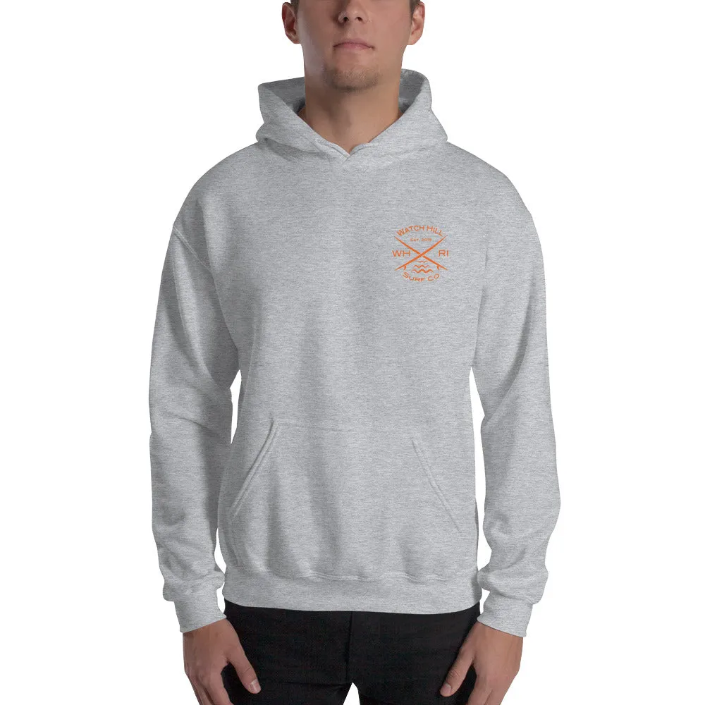 Watch Hill 'Surf Co.’ Unisex Hoodie - (Orange)
