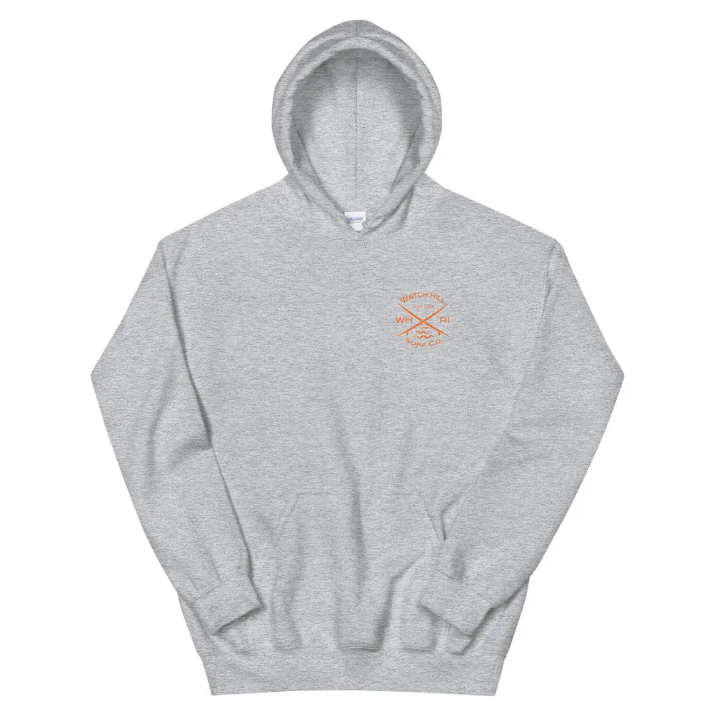 Watch Hill 'Surf Co.’ Unisex Hoodie - (Orange)