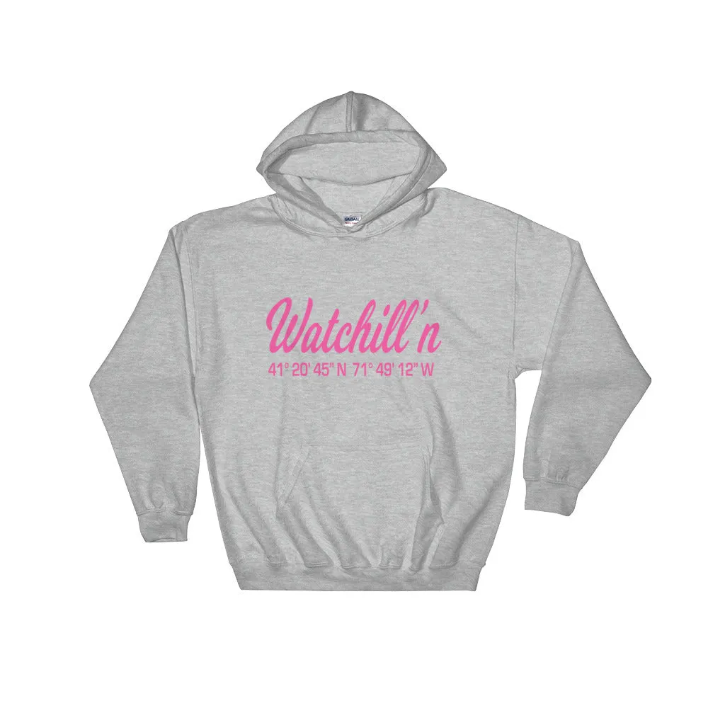 Watchill'n 'Coordinates' Logo - Hoodie (Grey)