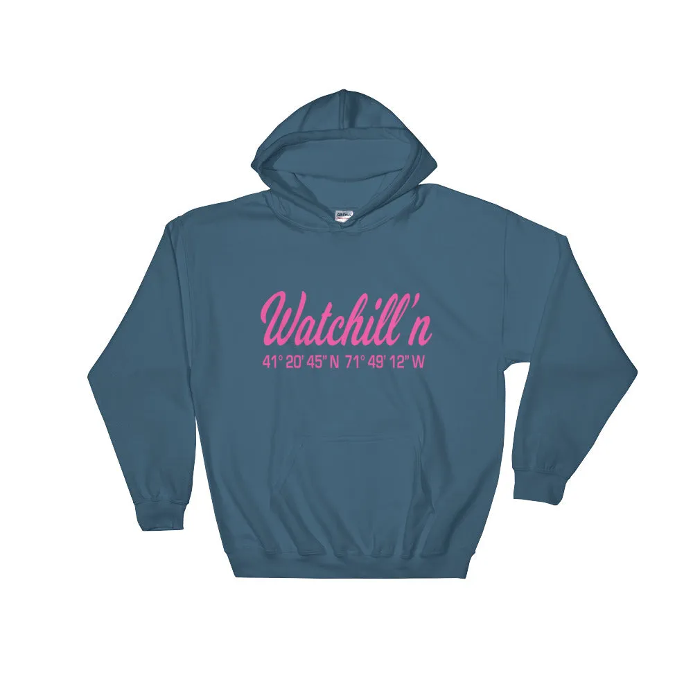 Watchill'n 'Coordinates' Logo - Hoodie (Grey)