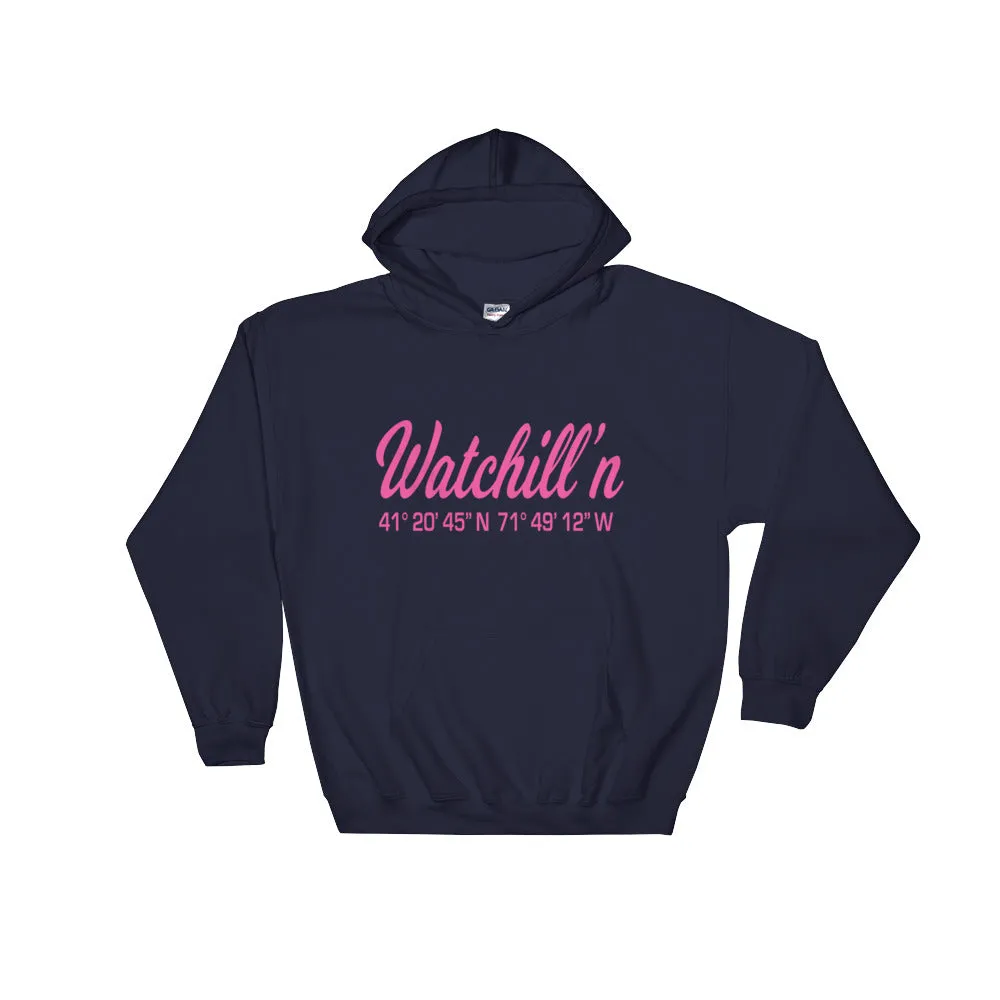 Watchill'n 'Coordinates' Logo - Hoodie (Grey)