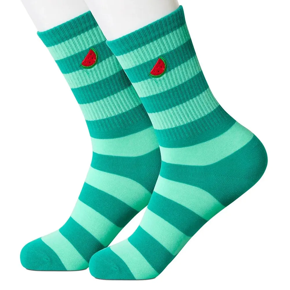 Watermelon Stripe Women's Socks
