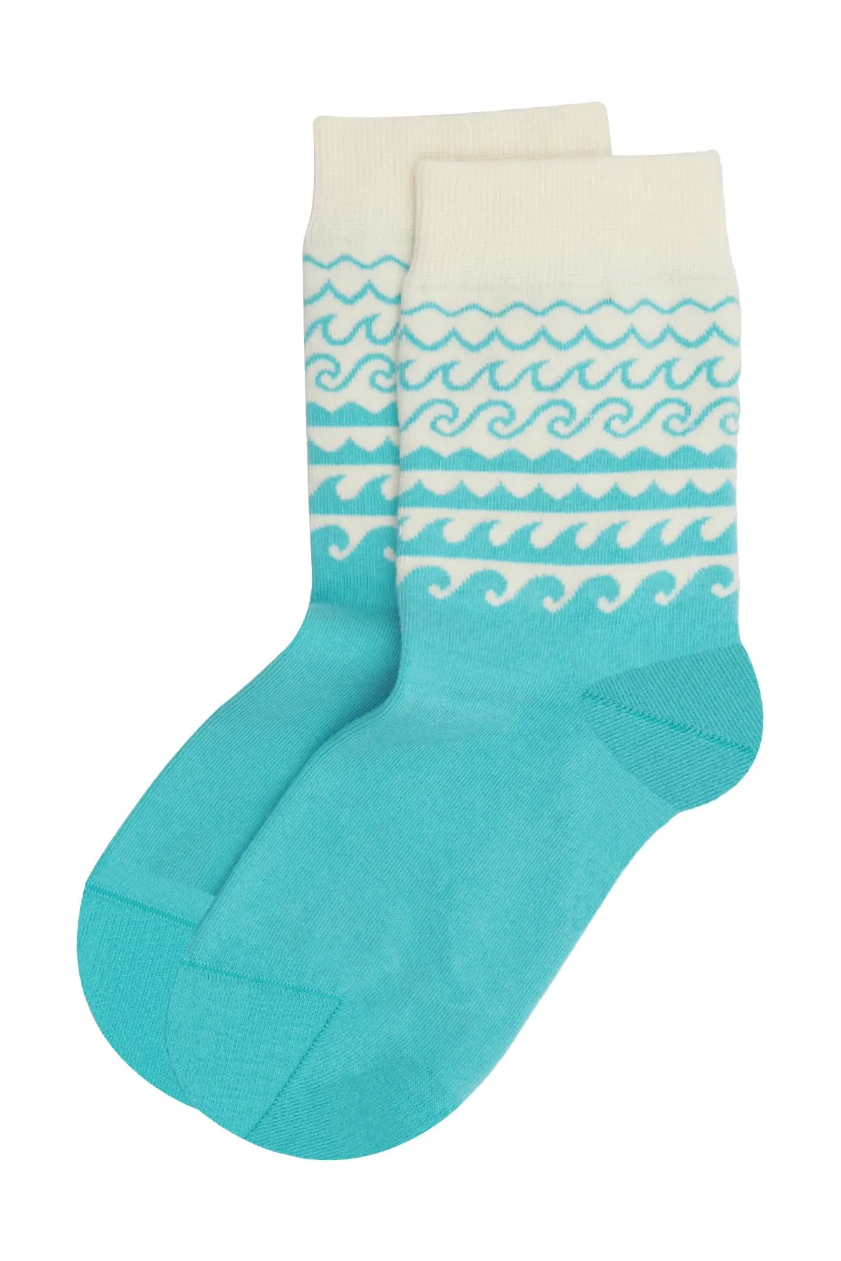 Wave Women's Organic Cotton Socks | Cream