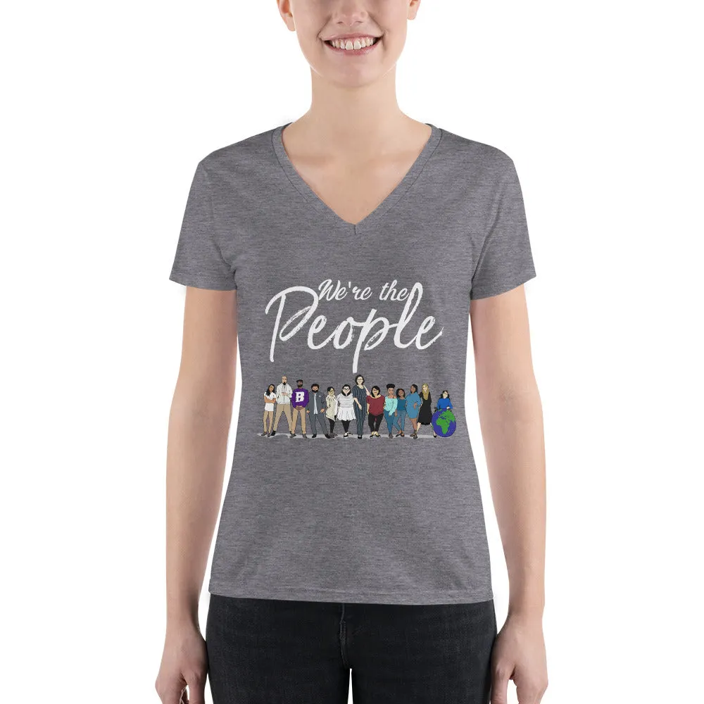 We are the People - Bold - Women's Fashion Deep V-neck Tee