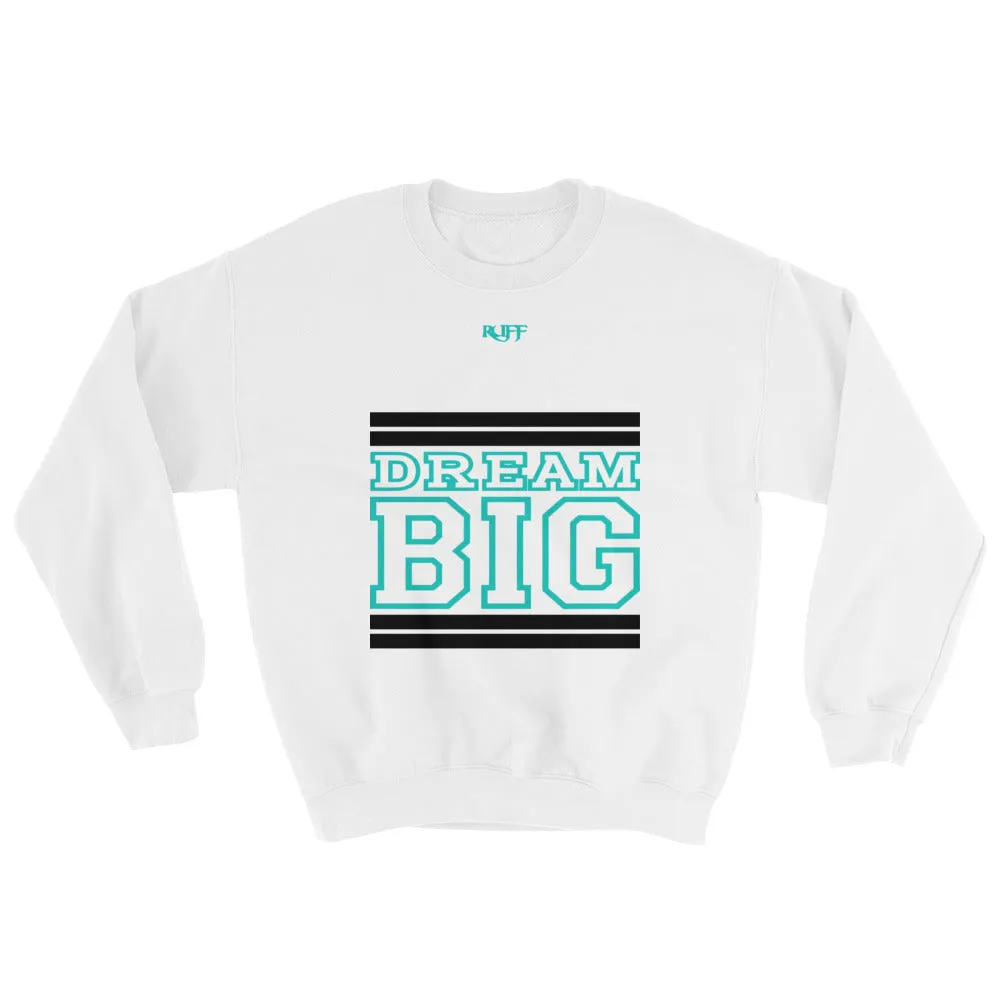 White Black and Turquoise Sweatshirt