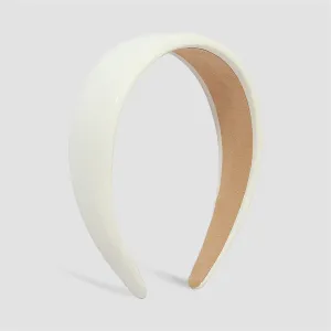 White Hard Headband